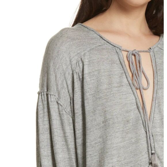 Free People We the Free Just a Henley gray knit tunic top size XS - Picture 14 of 14